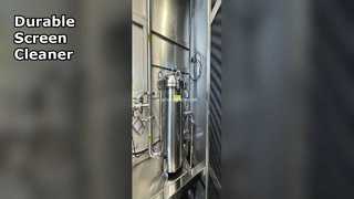 自動スクリーンクリーナー耐久性のあるステンレス鋼フレーム